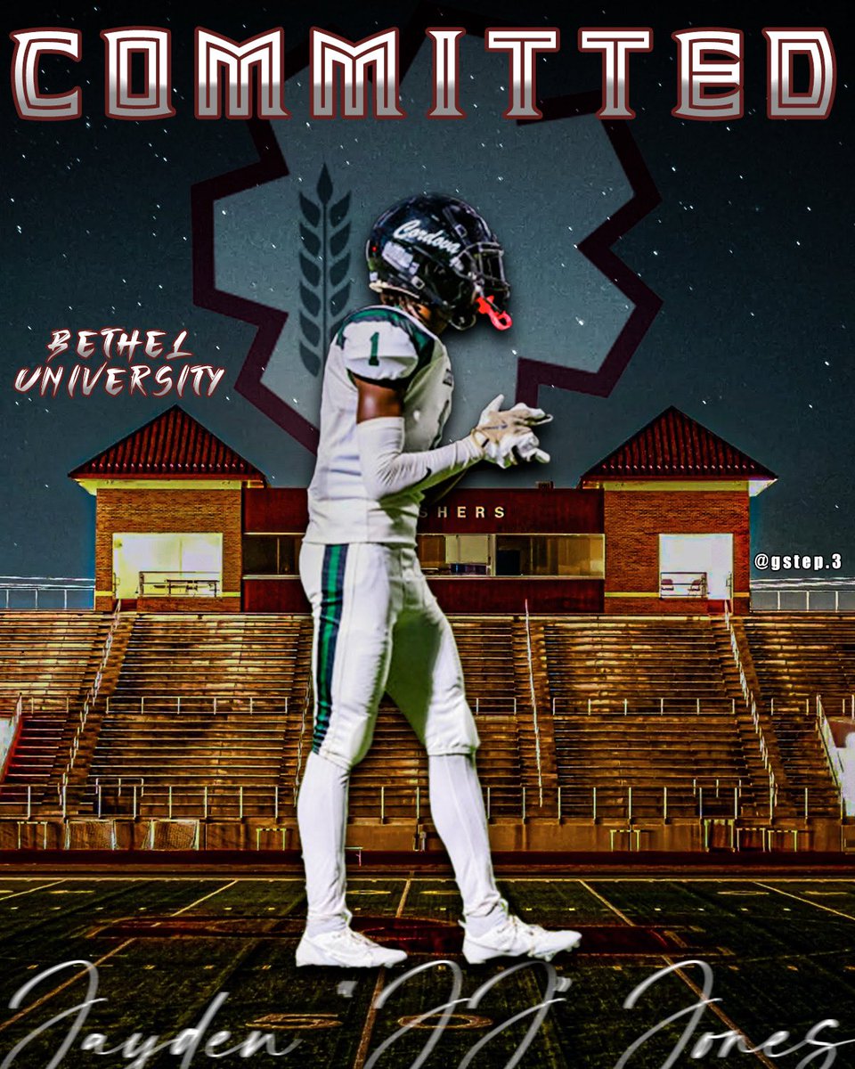 Jayden “JJ” Jones (@jj1slockdown) on Twitter photo #AGTG After a long consideration and talks with family and friends i’m blessed to announce my commitment to <a href="/Threshers_FB/">Bethel College FB</a> thank you <a href="/TheTerryCook/">Coach Terry Cook</a> for the opportunity to continue my football career and academic career thank you to <a href="/CordovaWolvesFB/">Cordova Wolfpack Football</a> <a href="/UCABear73/">John V. Dowtin IV</a> <a href="/Coach_WBarto/">Will Barto</a> #AGTG After a long consideration and talks with family and friends i’m blessed to announce my commitment to <a href="/Threshers_FB/">Bethel College FB</a> thank you <a href="/TheTerryCook/">Coach Terry Cook</a> for the opportunity to continue my football career and academic career thank you to <a href="/CordovaWolvesFB/">Cordova Wolfpack Football</a> <a href="/UCABear73/">John V. Dowtin IV</a> <a href="/Coach_WBarto/">Will Barto</a>
