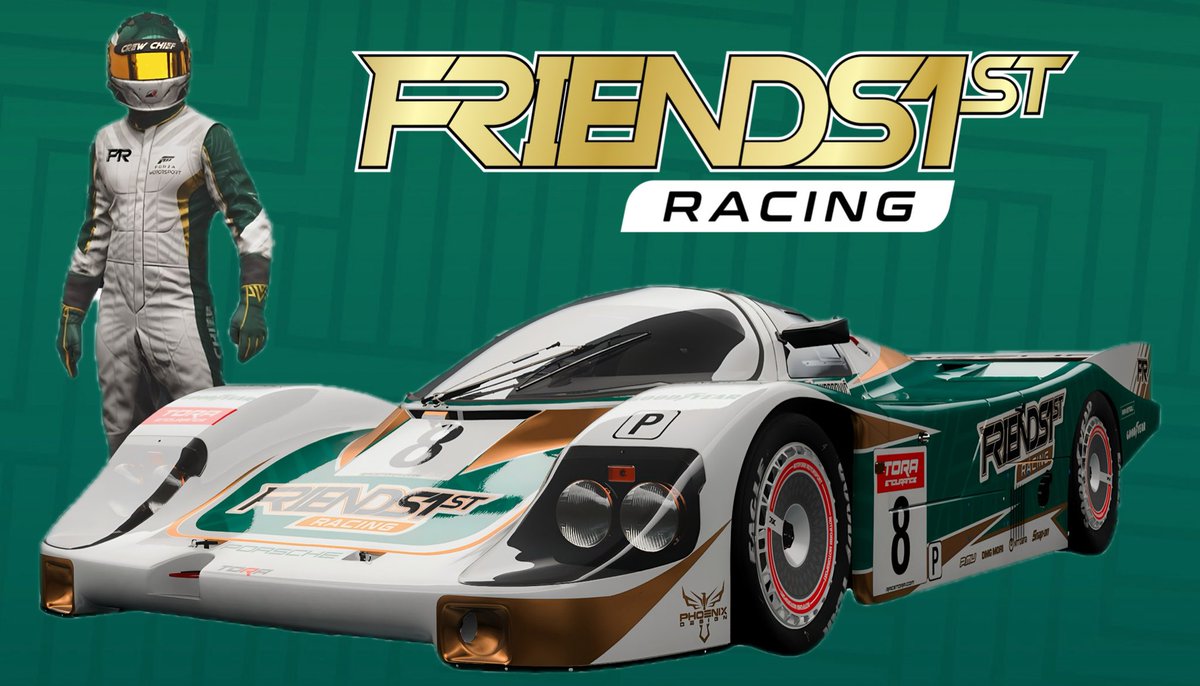 Announcement day is here! Since the Daytona 24hr at Tora. The green and gold livery on our top car highly resonated with our team. It has since been agreed upon that these colors will be the new face of our organization moving forward! 🏁 #Friends1st