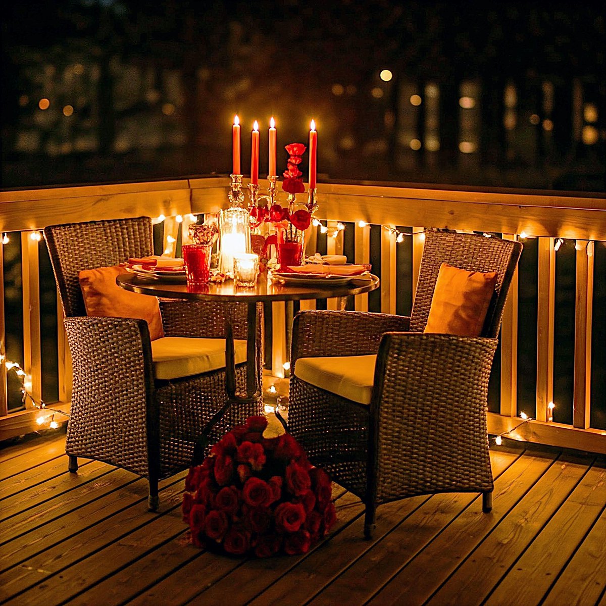 TrexRainEscape's tweet photo. 💝 This #ValentinesDay, create your own Cupid’s Corner right on your deck. (Who wouldn’t fall in love with this cozy setup?) https://t.co/MgE18ORuVM