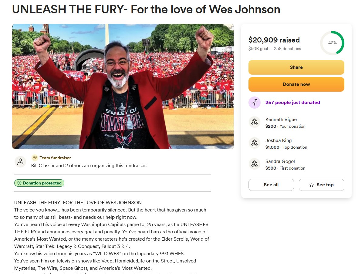 FalloutForHope's tweet image. *CONFIRMED*
Beloved voice actor @WesJohnsonVoice is currently in ICU after being found unresponsive in his hotel room at a charity event. 

Details are below, but PLEASE keep him in your thoughts and prayers. If you can donate. 👇
#Fallout #ElderScrolls #WesJohnson