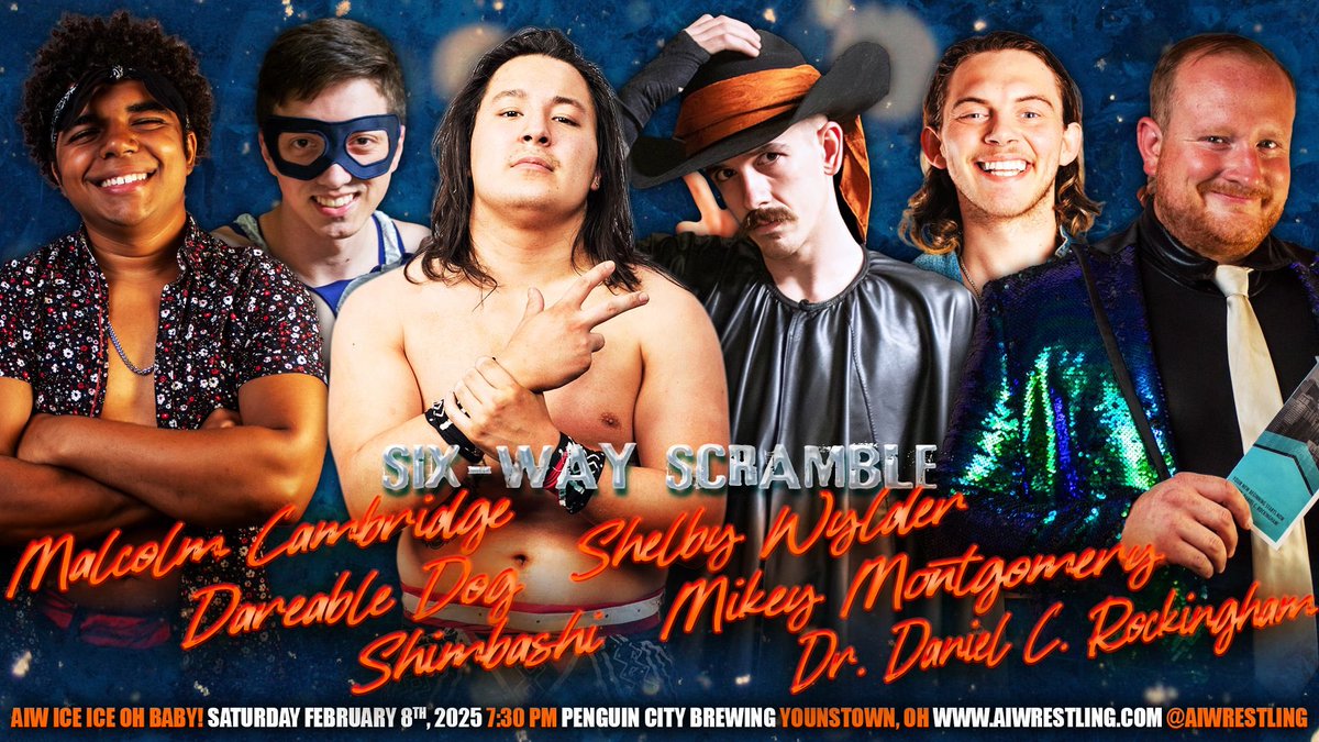 aiwrestling's tweet photo. 2/8 Youngstown, OH
Tickets: https://t.co/aZZAlZBJ4F https://t.co/Uj8KkAoh0v