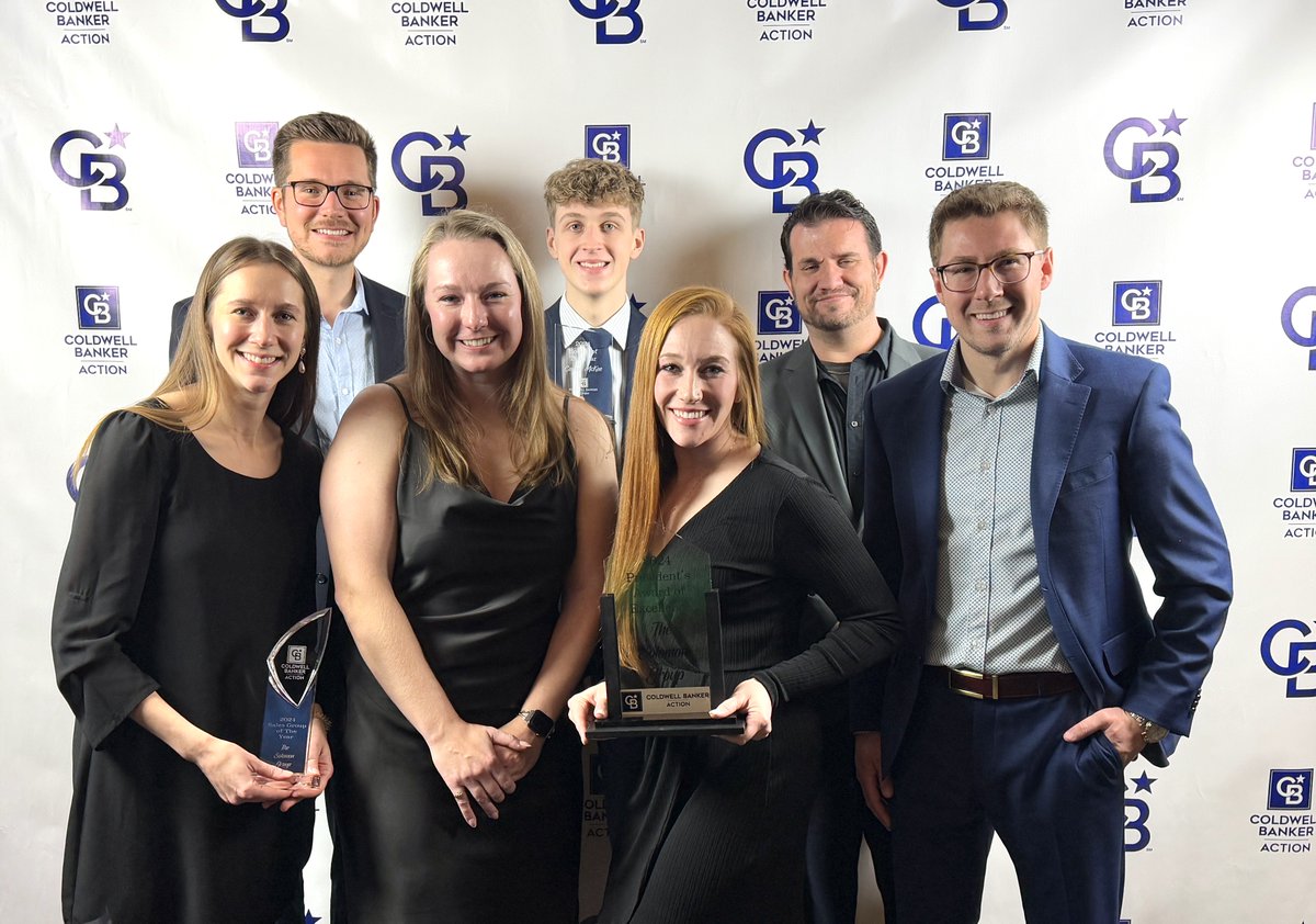 It was a joy to celebrate with Coldwell Banker Action Realty at the Awards Banquet on Saturday. Our team was named Sales Group of the Year for the 6th consecutive year (2019 - 2024).