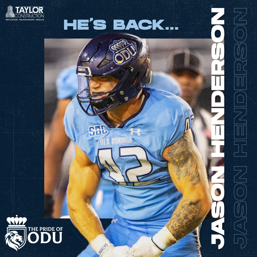 Happy Birthday to man <a href="/JasonH_42/">Jason Henderson</a> 

We're also pumped to have him back and healthy for a big 2025 season! 

Please continue to support the <a href="/prideofodunil/">The Pride of ODU</a> by joining today! theprideofodu.com

<a href="/ODUMonarchists/">ODU Monarchists 🎙️</a>
