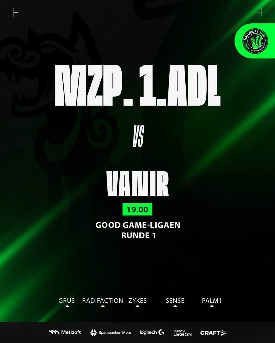 🇳🇴 Sesongstart i <a href="/ggligaen/">Good Game-ligaen</a>!

Klar for en kjapp 2-0 <a href="/VanirGG/">Vanir</a>?

📺ttv/gamerno
🕖1900
