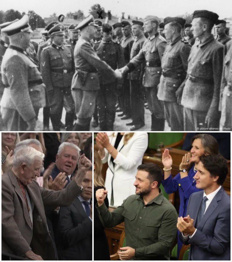 🇺🇦 Zelensky goes to Auschwitz.

A reminder Zelensky represents the Ukrainian Banderite ideology.

These Bandrite Ukranian joined the SS and some worked in concentration camps.

It’s the peak of cynicism.