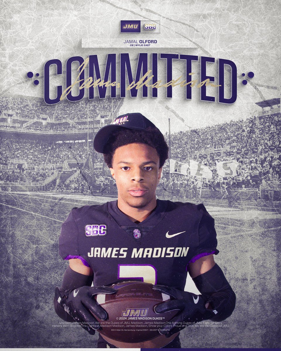 Jamal Olford (@jamalolford11) on Twitter photo #AGTG 1000% Committed!! Let’s work!!
<a href="/WERaiderFB/">Wylie East Raiders Football</a> <a href="/JMUFootball/">JMU Football</a> <a href="/EddieWhitley37/">Eddie Whitley</a> <a href="/CoachBobChesney/">Robert Chesney</a> <a href="/CoachWyattJ/">Jordan Wyatt</a> <a href="/olfordjason78/">Jason Olford</a> <a href="/CoachJayRose/">Jay Rose</a> <a href="/CoachMarcusGold/">Marcus Gold</a> <a href="/Shaun_Graham_DB/">Coach Graham : EBG</a> !! #AGTG 1000% Committed!! Let’s work!!
<a href="/WERaiderFB/">Wylie East Raiders Football</a> <a href="/JMUFootball/">JMU Football</a> <a href="/EddieWhitley37/">Eddie Whitley</a> <a href="/CoachBobChesney/">Robert Chesney</a> <a href="/CoachWyattJ/">Jordan Wyatt</a> <a href="/olfordjason78/">Jason Olford</a> <a href="/CoachJayRose/">Jay Rose</a> <a href="/CoachMarcusGold/">Marcus Gold</a> <a href="/Shaun_Graham_DB/">Coach Graham : EBG</a> !!