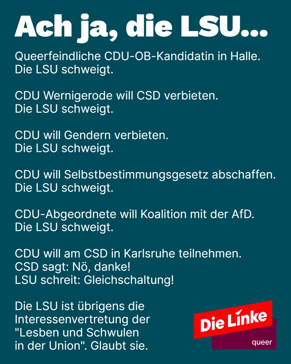 Die Linke queer tweet media