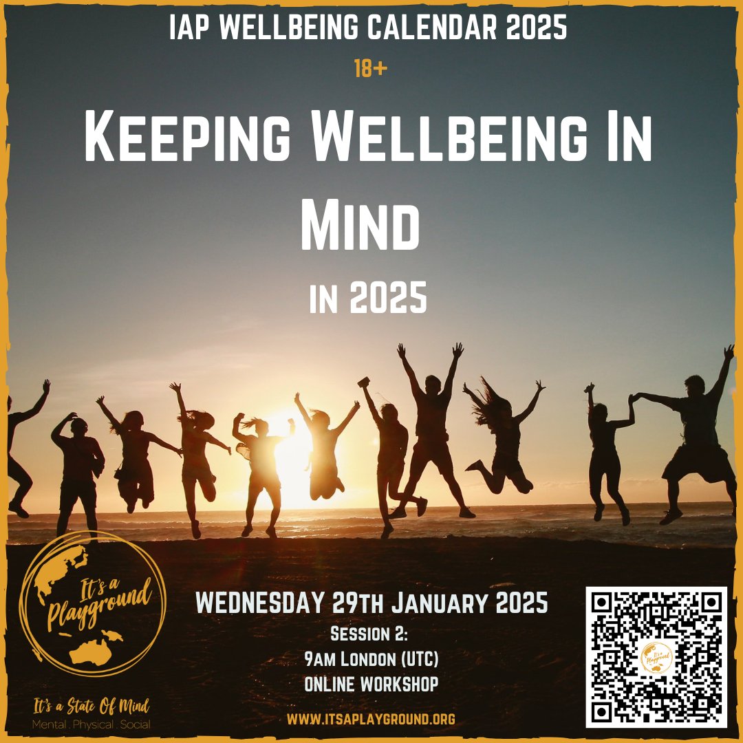THE IAP WELLBEING CALENDAR IS BACK!!!!
 
Our first IAP Wellbeing Calendar workshop for the year is on Wednesday 29th January!

Head here to register for your FREE place: bit.ly/4h4MLJg 

#itaplayground #WellbeingCalendar #newrelease #mentalhealth #leadershipdevelopment