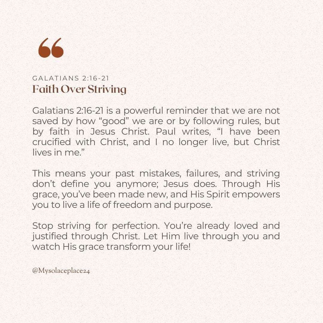 MySolaceplace24's tweet image. #Justifiedbyfaith #GraceNotWorks #FaithOverStriving