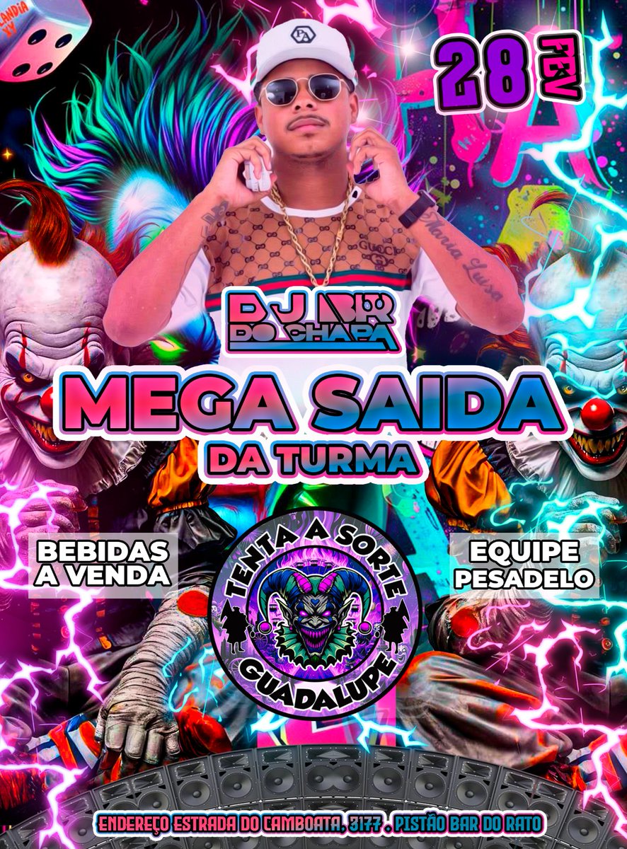 TentaSorte2G's tweet photo. SEXTA DE CARNAVAL TUDO PELO PISTÃO ! #EQUIPEPÉNAPORTA ! 👣🚪🎪🤡🎆🎆🥳 https://t.co/SgUNnVk1qu