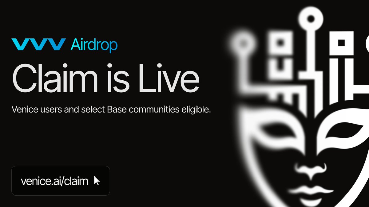 Airdrop Details - Venice Users We exist to build the best AI product for  our users. To all those who took a chance on us in our early days, today we  reward