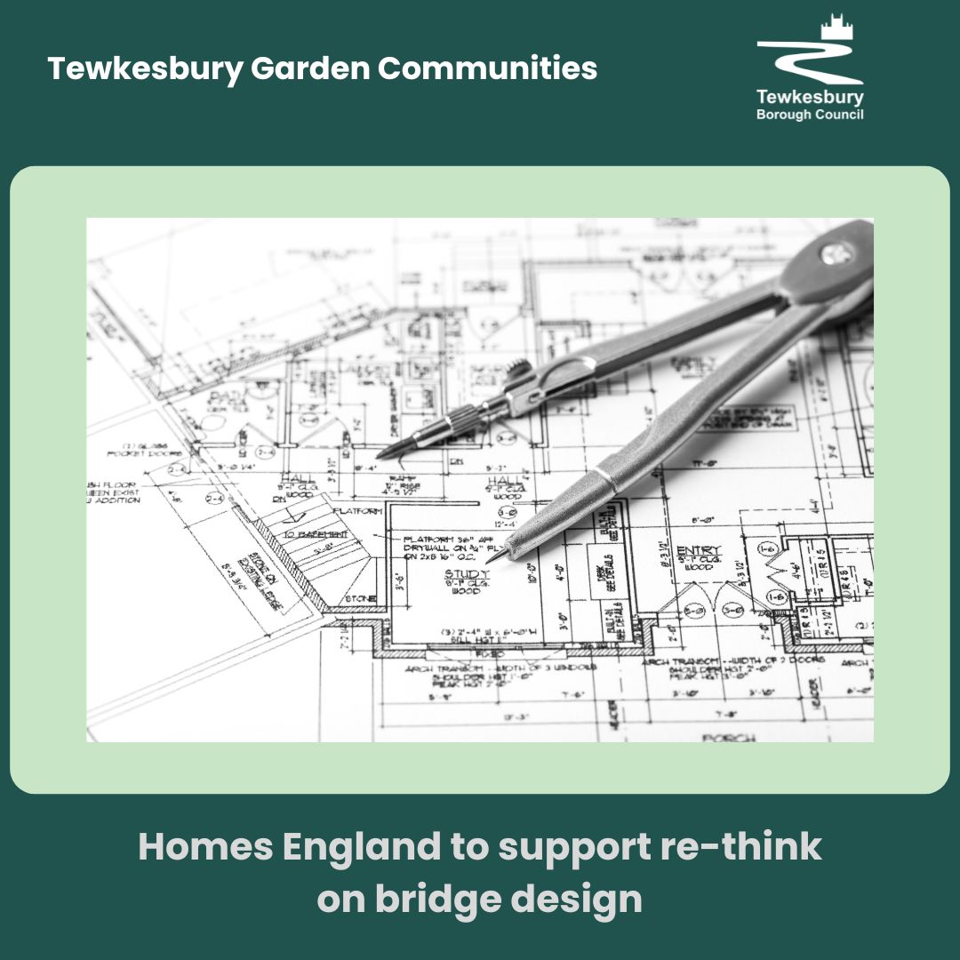 TewkesburyBCgov's tweet photo. Homes England have offered to support a re-think of the new bridge over the railway north of Ashchurch station. For the full story head over to our website: https://t.co/6ZjBsmoTpv https://t.co/4cjU56L7oU