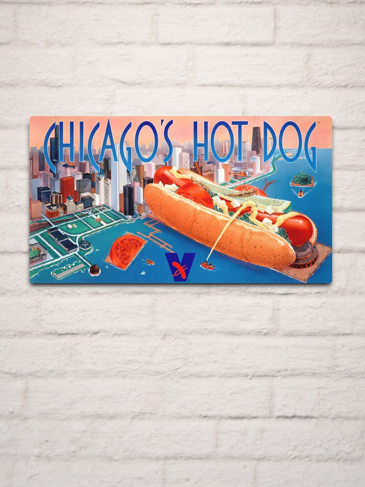 You leave a giant hot dog on Navy Pier and you’re going to get some kaiju.

Swipe to see the legendary @viennabeef poster that inspired this piece.