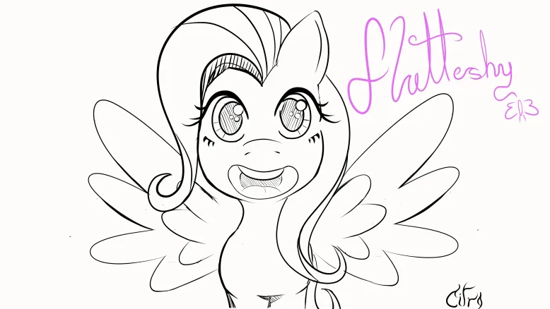 CitroXero's tweet photo. Fluttershy 🦋 https://t.co/bcMGZQMtRh