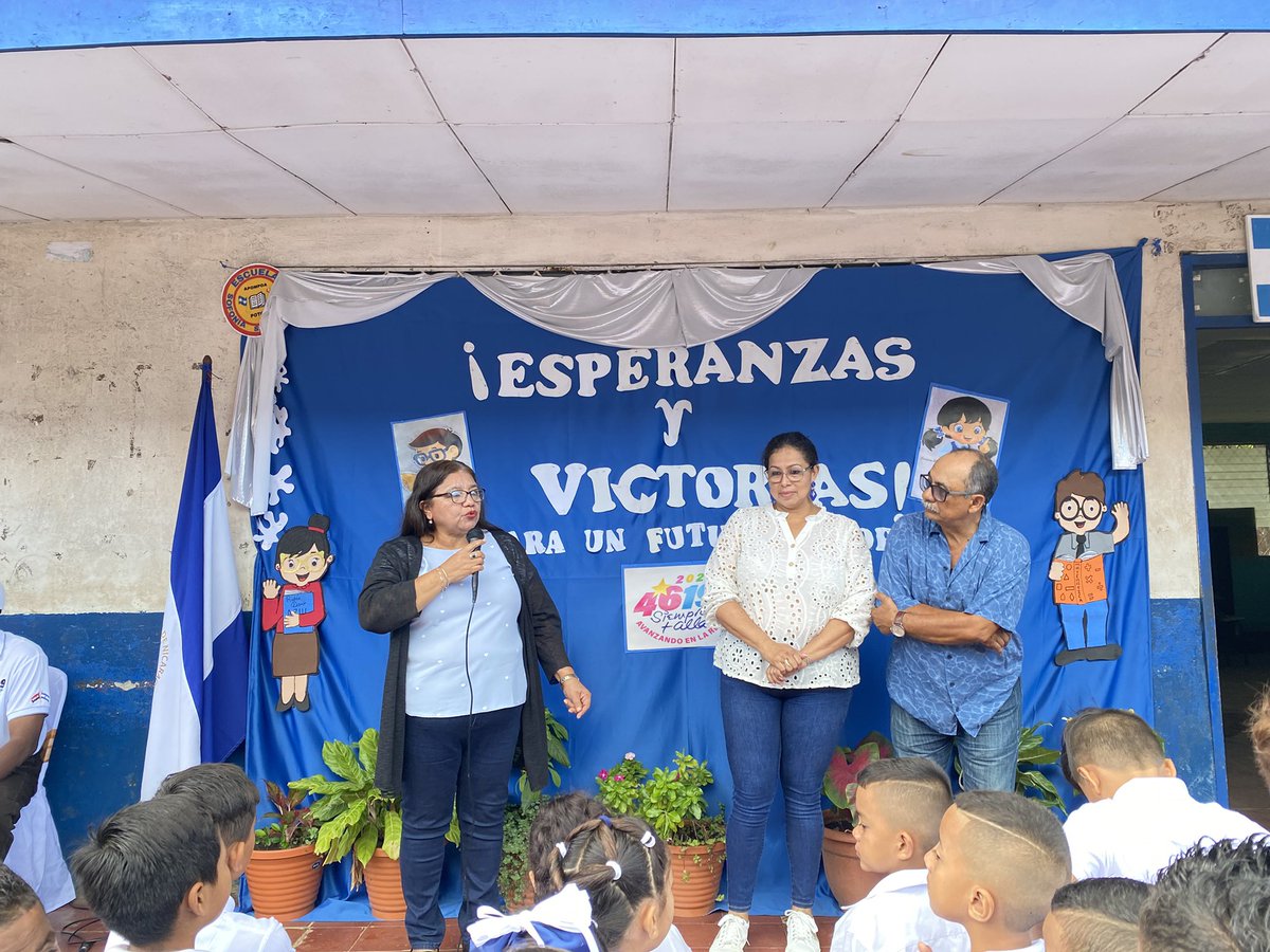 #Rivas Inicia el buen Ciclo Escolar 2025!

¡Esperanzas y Victorias para un futuro mejor! 🎒✏️📚