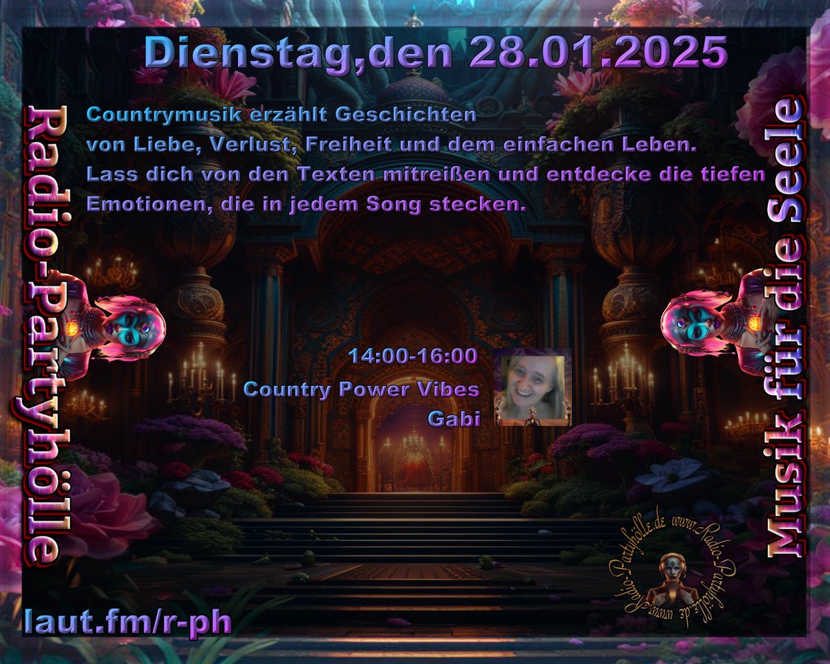 laut.fm/r-ph
chat.radio-partyhölle.de
radio-partyhölle.de/news.php 
Sei dabei und erlebe die „Country-Connection“  in der Radio-Partyhölle! Hier wird jeder Song zu einem unvergesslichen Erlebnis.#lautfm #followback #follow #radiodust #gastmoderator #musiksounds