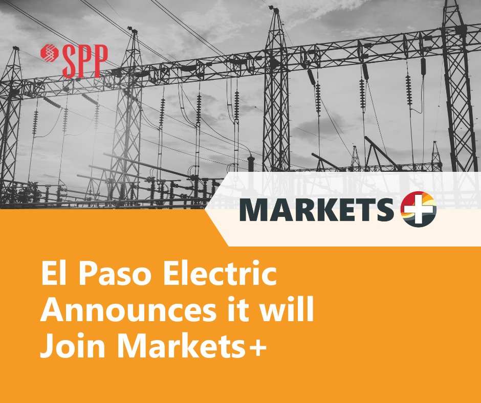 SPPorg's tweet photo. El Paso Electric (EPE) is proud to join SPP Markets+, reinforcing its commitment to a sustainable energy future. Learn more:
https://t.co/ubsJ3GKN6N https://t.co/D5RB5oyFuC