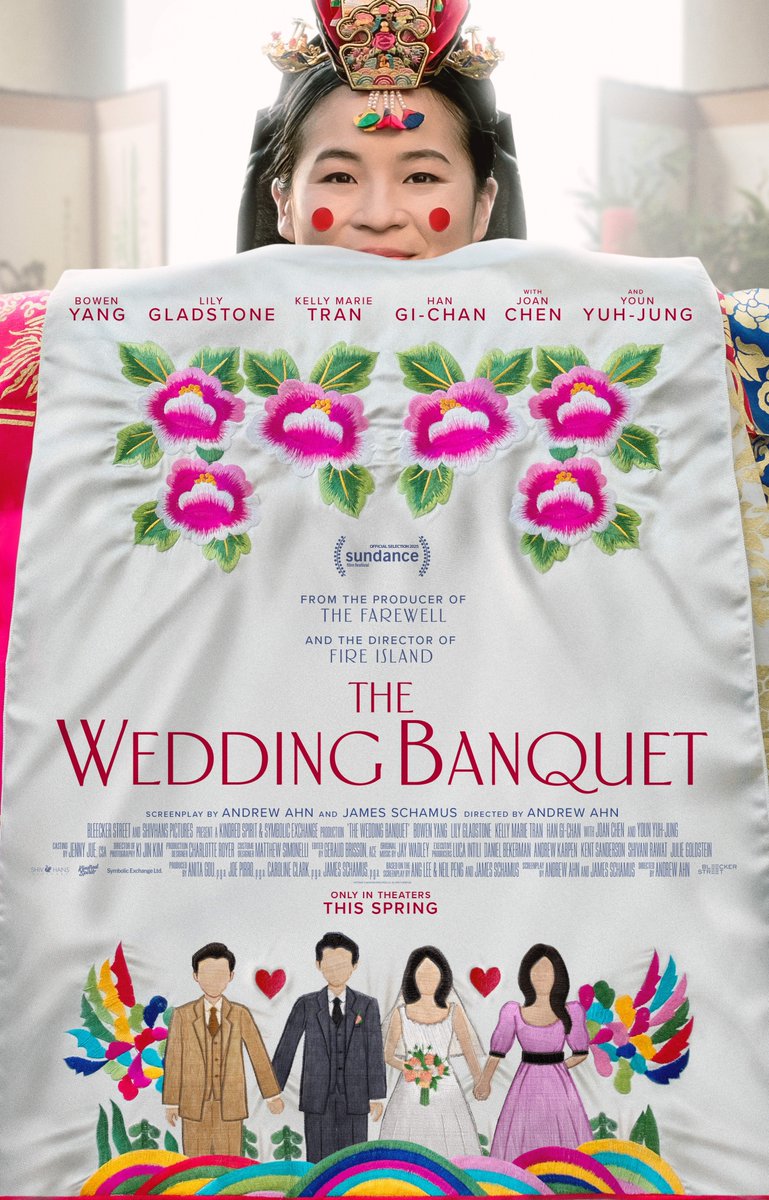 First look at the teaser poster for The Wedding Banquet 💍 

The Wedding Banquet is premiering at <a href="/sundanceorg/">The Sundance Institute</a>  today and will open this year’s <a href="/BFIFlare/">BFI Flare 🌼</a>: London LGBTQIA+ Film Festival.