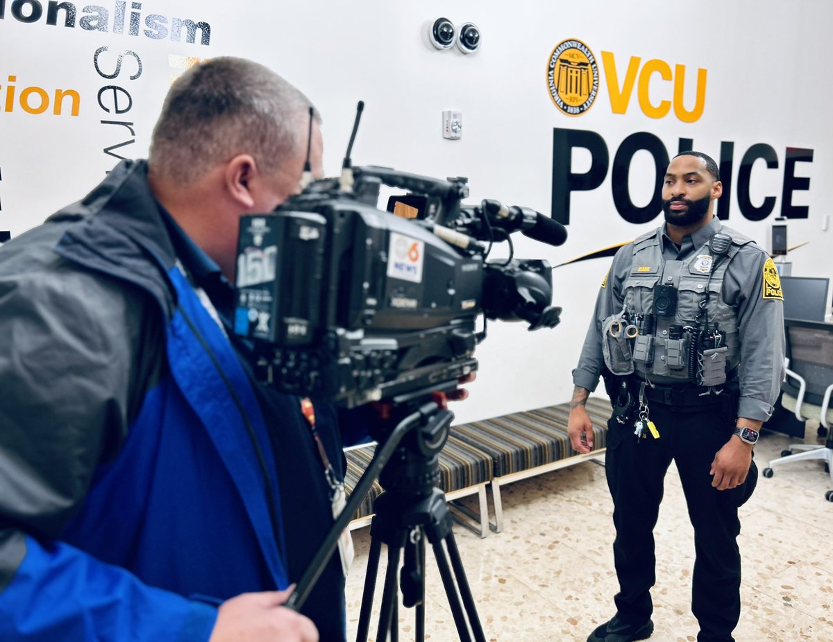 VCU Police (@vcupd) on Twitter photo Check out <a href="/CBS6/">WTVR CBS 6 Richmond</a> this evening. . .
Ofc. Chris Clark and Chief John Venuti discuss the roll out of our new uniforms -- what they mean for our officers and the VCU community! Check out <a href="/CBS6/">WTVR CBS 6 Richmond</a> this evening. . .
Ofc. Chris Clark and Chief John Venuti discuss the roll out of our new uniforms -- what they mean for our officers and the VCU community!