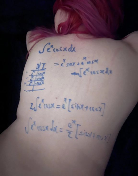 bernoulliisgay's tweet image. all i need is a girl who'll let me integrate on her back