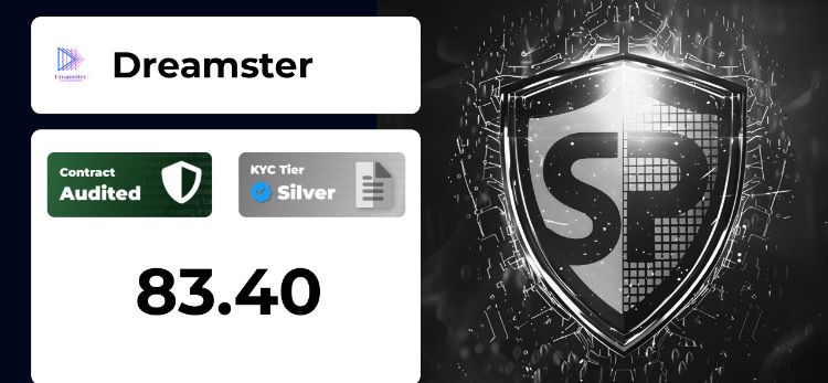 🚨 Exciting News! 🚨
The Dreamster Token Audit is officially COMPLETE on the Base Network ✅ 🎉
We’re thrilled to announce our Private Token Sale is launching on Gempad! 🌟

📝 Check out the audit score here: app.solidproof.io/projects/dream…

Don’t miss your chance to join this