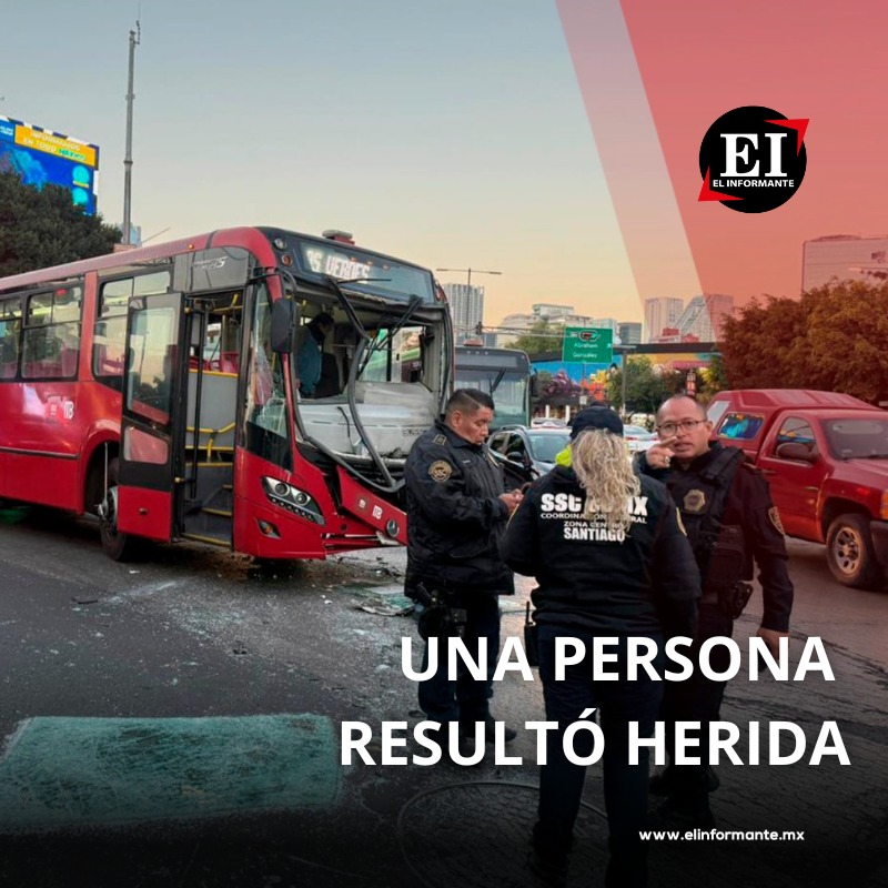 ElInformanteMX's tweet image. 🚨 ACCIDENTE MAÑANERO 🚨   | METROBÚS CHOCA CONTRA RTP SOBRE AVENIDA CHAPULTEPEC 🔴🔴

👉 Esta mañana, una unidad de #Línea3 del @MetrobusCDMX chocó contra una unidad de 
@RTP_CiudadDeMex sobre avenida Chapultepec y Cuauhtémoc; se reportó una persona herida.