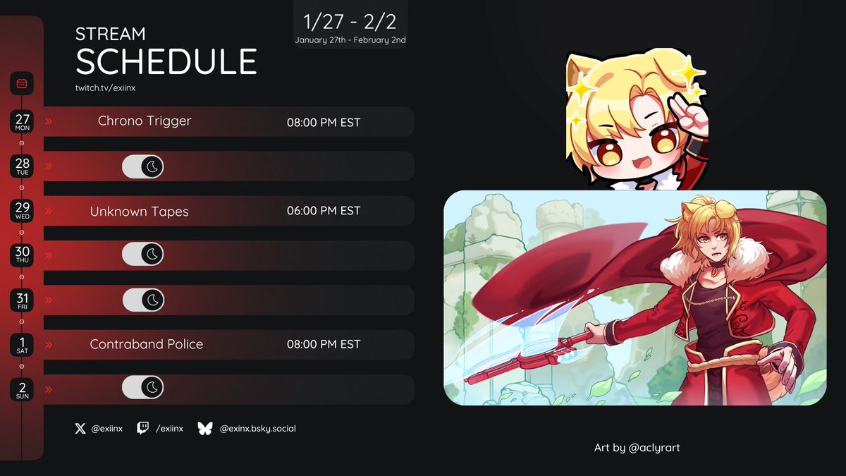 WE ARE SO BACK CHAT. I'm back from hiatus and ready to stream! Would love to see you there!