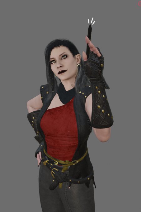 Ashton_Animates's tweet photo. Made a new pfp as my internet sona Ash. Because animation commisions are opening soon! Commisions will consist of feature animation, game animation and rigging at a more afforable price!
I'll be able to sculpt her from scratch someday.

Software: Blender
3D Assets: Larian Studios https://t.co/cY0lOoDtkp