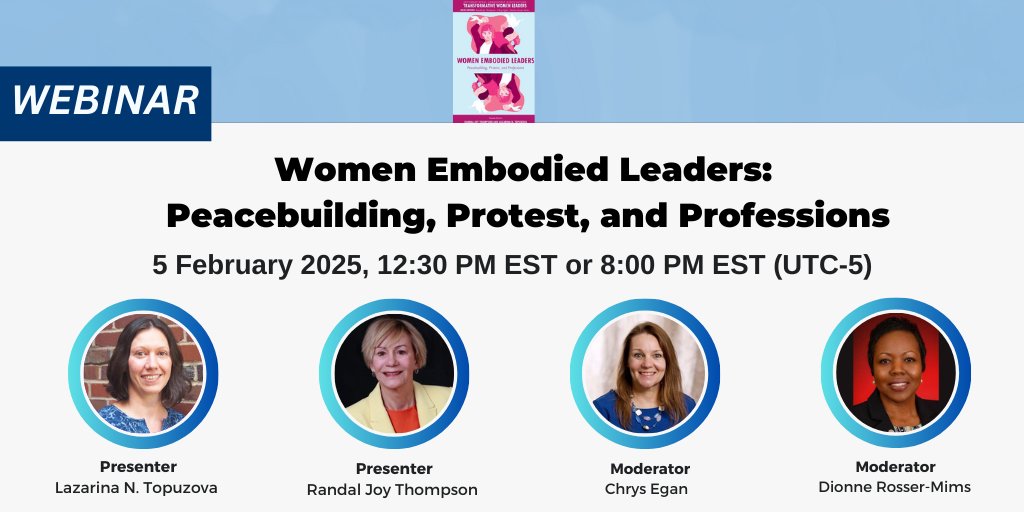 There is still time to register for the FREE webinar taking place on 5 Feb! Tune in to this webinar to hear book editors discuss ILA’s latest publication, 𝘞𝘰𝘮𝘦𝘯 𝘌𝘮𝘣𝘰𝘥𝘪𝘦𝘥 𝘓𝘦𝘢𝘥𝘦𝘳𝘴. bit.ly/3PHeFPY#ILABoo… #DEI #somaticleadership #livewebinar <a href="/EmeraldGlobal/">Emerald Publishing</a>