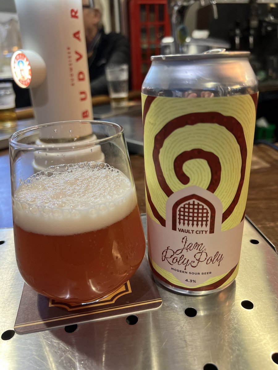 BadgerKub's tweet image. A cheeky Jam Roly Poly #sour #beer