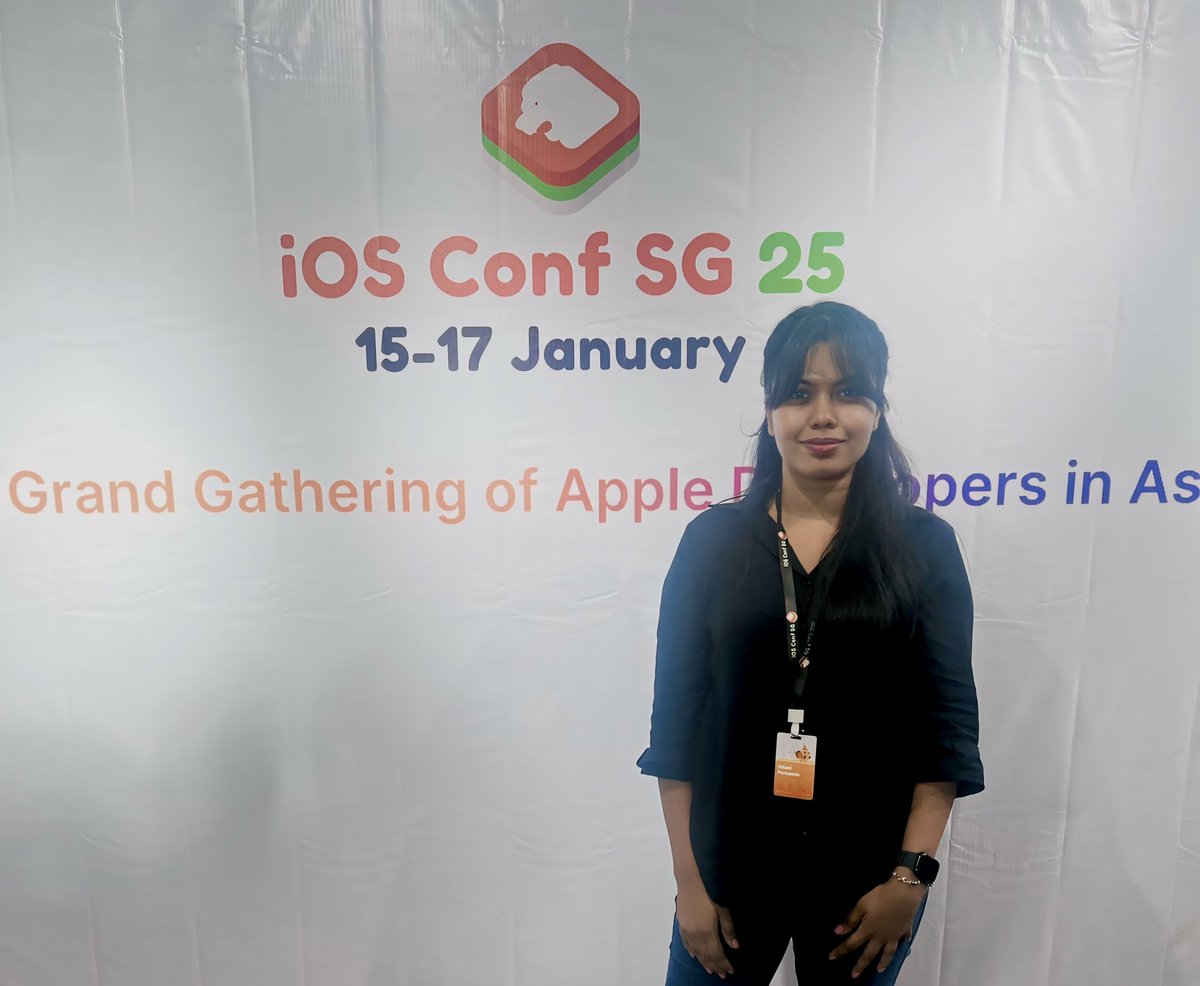 UdaniFernand_O's tweet photo. Had an amazing time at iOS Conf SG 2025! 🎉 Celebrating 10 years of this incredible conference and my fourth time attending. Grateful for the insights, connections, and inspiring sessions. https://t.co/QHSXeMwqgs