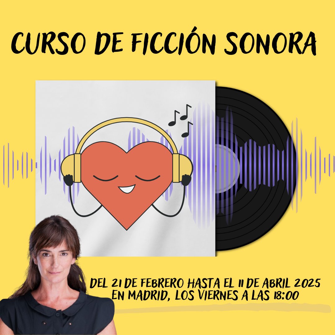 🎙️✨ El 21 de febrero vuelve el curso de Ficción Sonora con Inma Isla en la Escuela Luisa Ezquerra (Madrid).

¡Apasiónate con la narración sonora y disfruta dando voz! 🎭🎧

➡️ ¡Reserva tu plaza ya! #FicciónSonora #Narración #CursoDeVoz