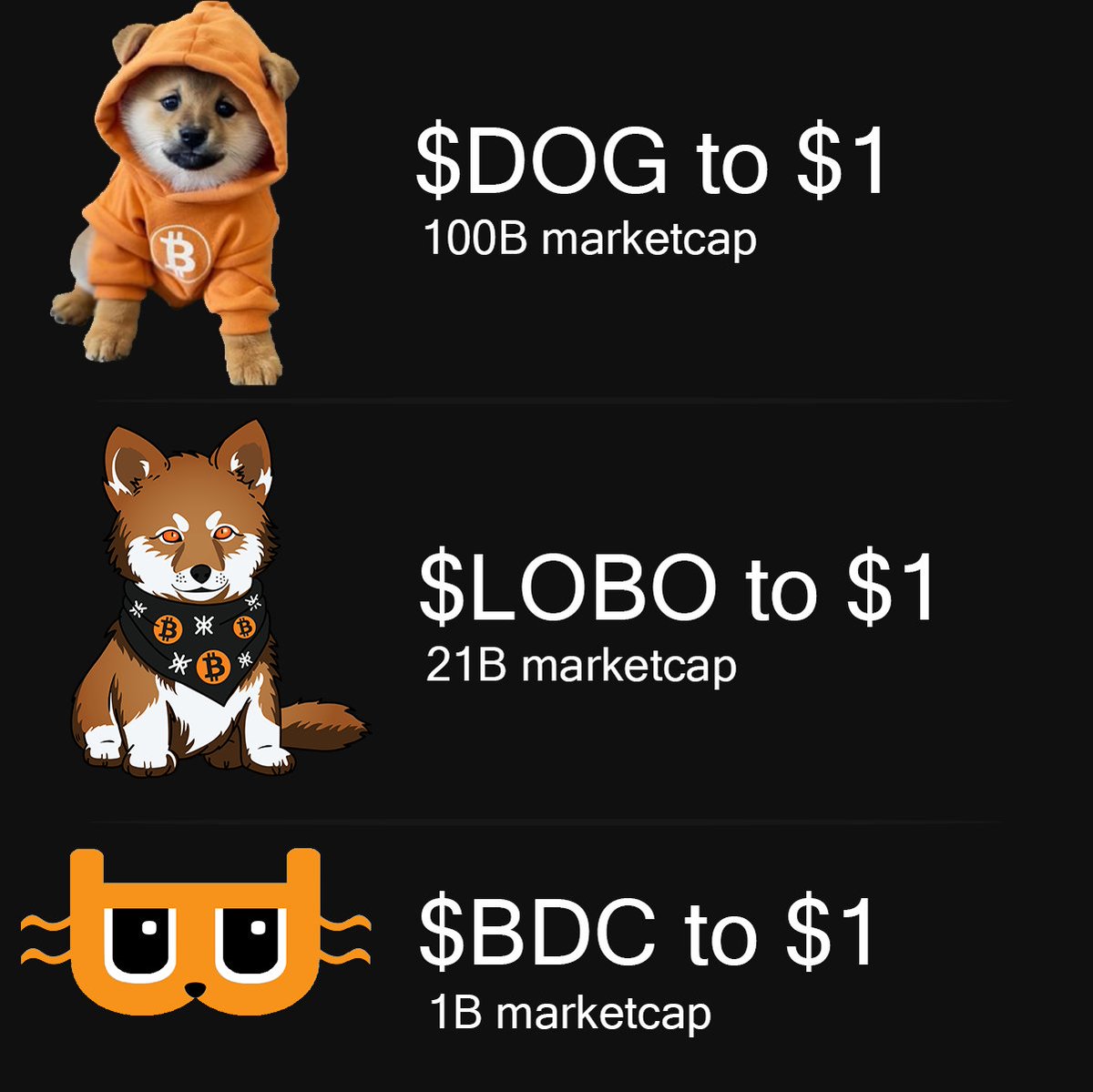 chatoanl's tweet photo. Runes rally is coming! Fade at your own peril!
$DOG $LOBO $BDC https://t.co/oBqtenQHiS