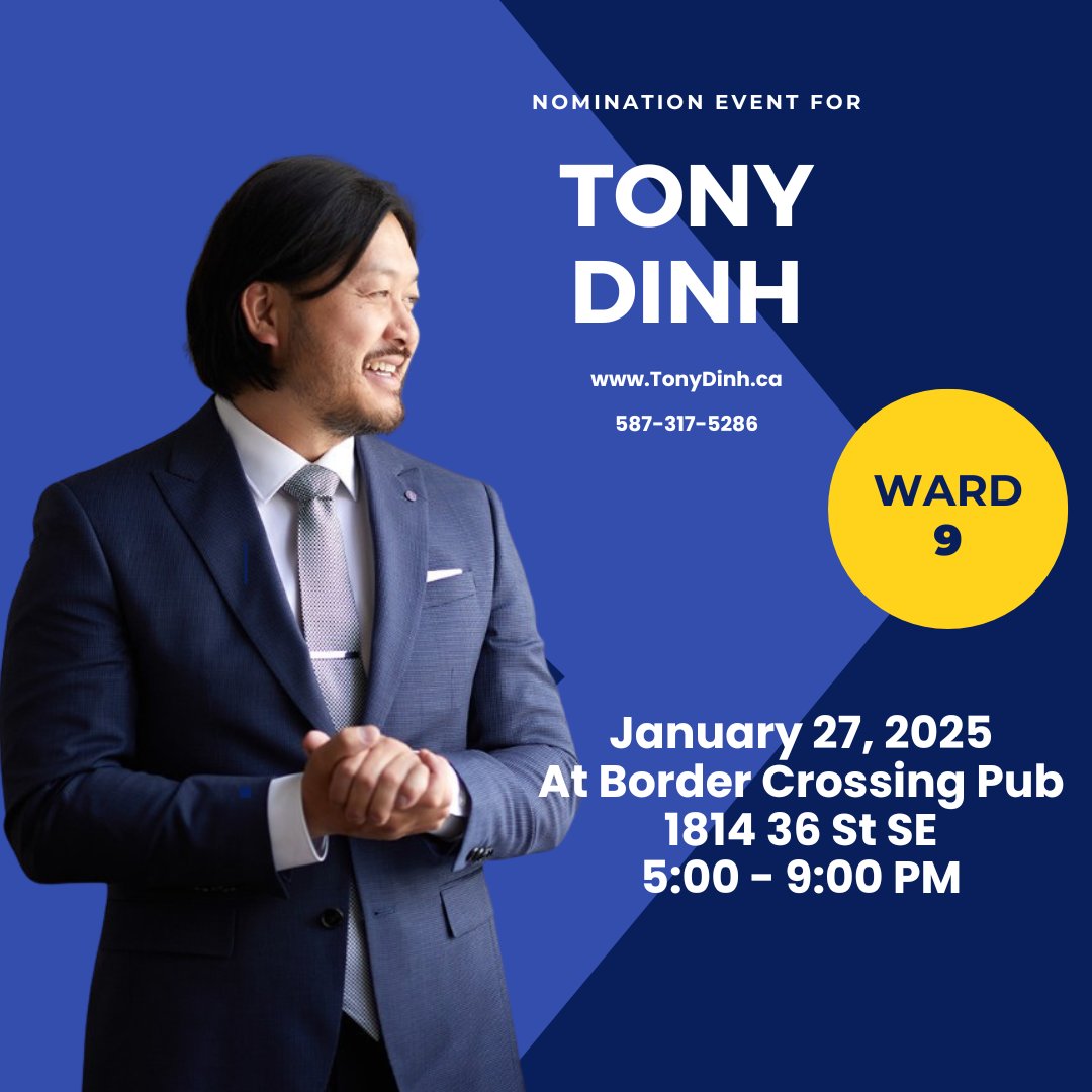 Meet Tony Dinh tonight and visit with other common sense conservatives in #Calgary  Register here eventbrite.ca/e/take-part-in… #yyc #yycevents