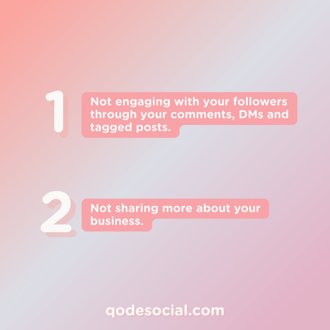 qodesocial's tweet photo. Are these common social media mistakes holding you back? Let us help you turn things around! Send us a DM or email us at hello@qodesocial.com to get started. 📱✨ https://t.co/vaAL9iFCoO