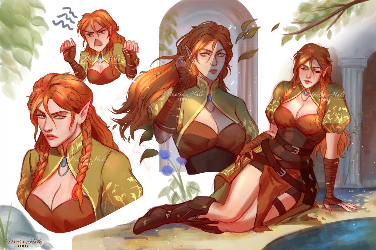 Some OC stuff from my winter break #DnD #art