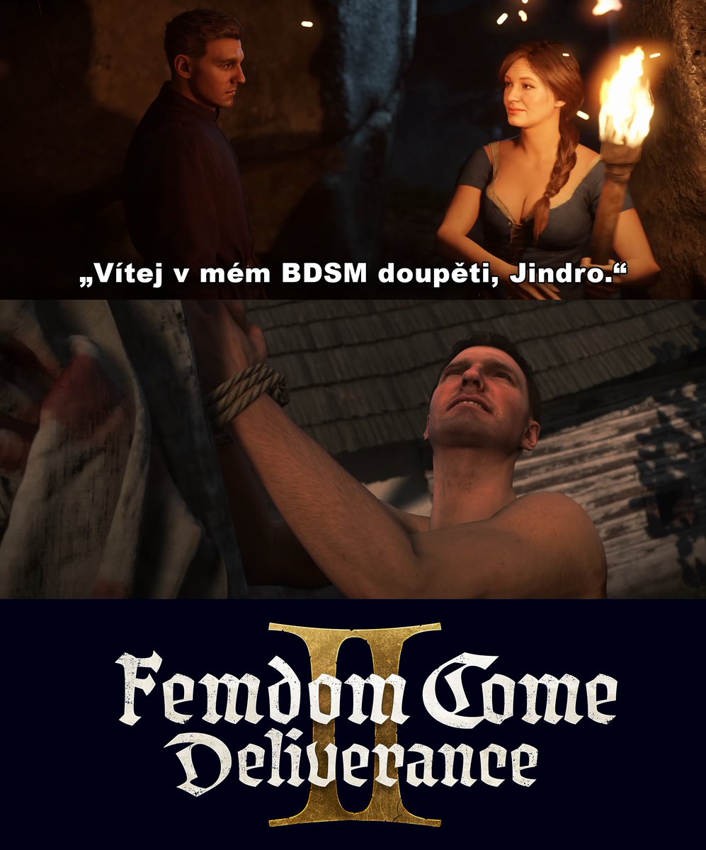 RadovanSamotny's tweet photo. Ivuška je divoška. 😏
---
Výzva: každý den postnu jedno KCD meme a to až do vydání Kingdom Come: Deliverance 2 #KCDposting. https://t.co/oa6AcrZ1W0