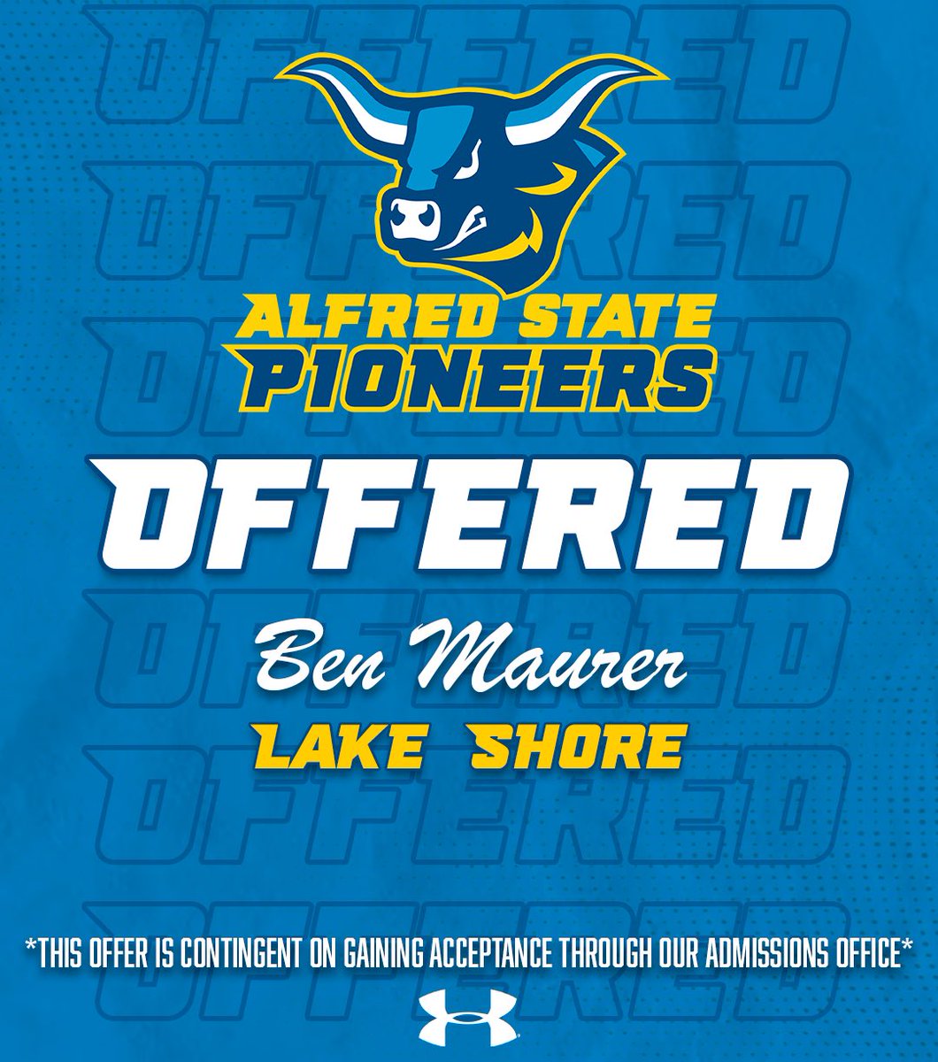 Excited to announce my second official offer to <a href="/ALFREDSTATEFB/">ALFRED STATE FOOTBALL</a> ! Thank you coach <a href="/CoachLinnAState/">Scott Linn</a> and <a href="/EthanBWilliams/">Ethan Williams</a>  for showing me a ton of love!!
