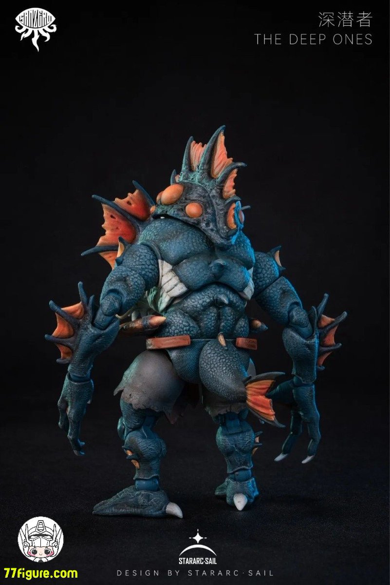 77figure's tweet photo. [先行販売] Stararc Toys 1/12「サンゼロ（SAN ZERO）」THE DEEP ONES 2体セット 塗装済み可動フィギュア
全額：13600円（税込み）
--------
👇詳細・アップデートのリンク👇
https://t.co/9nqhff5UC2

#怪獣 #モンスター #オリジナル #StararcToys #スターアークトイズ #サンゼロ #SANZERO https://t.co/y1uTyCwE0U