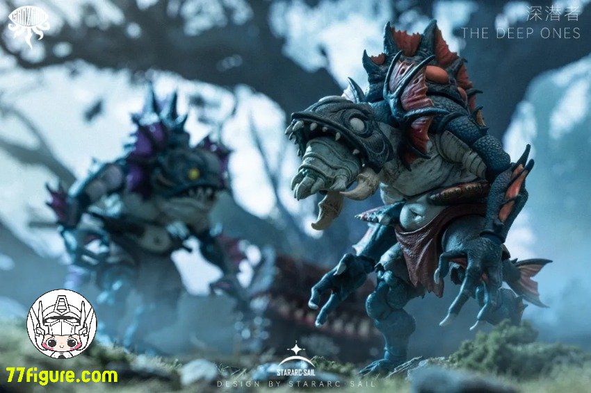 77figure's tweet photo. [先行販売] Stararc Toys 1/12「サンゼロ（SAN ZERO）」THE DEEP ONES 2体セット 塗装済み可動フィギュア
全額：13600円（税込み）
--------
👇詳細・アップデートのリンク👇
https://t.co/9nqhff5UC2

#怪獣 #モンスター #オリジナル #StararcToys #スターアークトイズ #サンゼロ #SANZERO https://t.co/y1uTyCwE0U