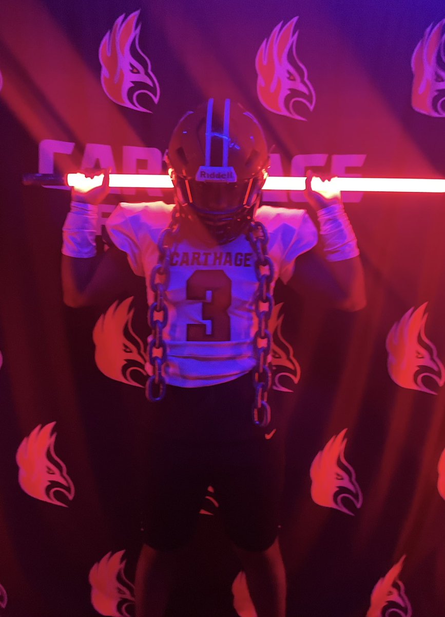 #AGTG I am blessed to be Carthage offered!
<a href="/CoachPopino/">Matthew Popino</a> <a href="/CoachKruse62/">Rob Kruse</a> <a href="/TFNFootball/">TF North Football</a>