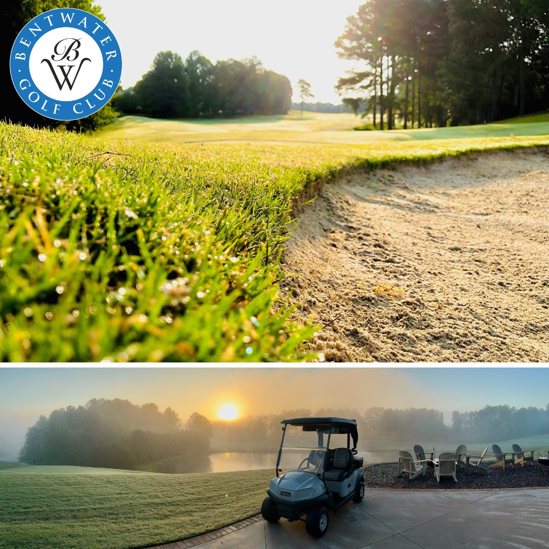 There's something magical about early mornings at Bentwater Golf Club. Start your day with a peaceful game surrounded by the beauty of nature. 🌞🌳