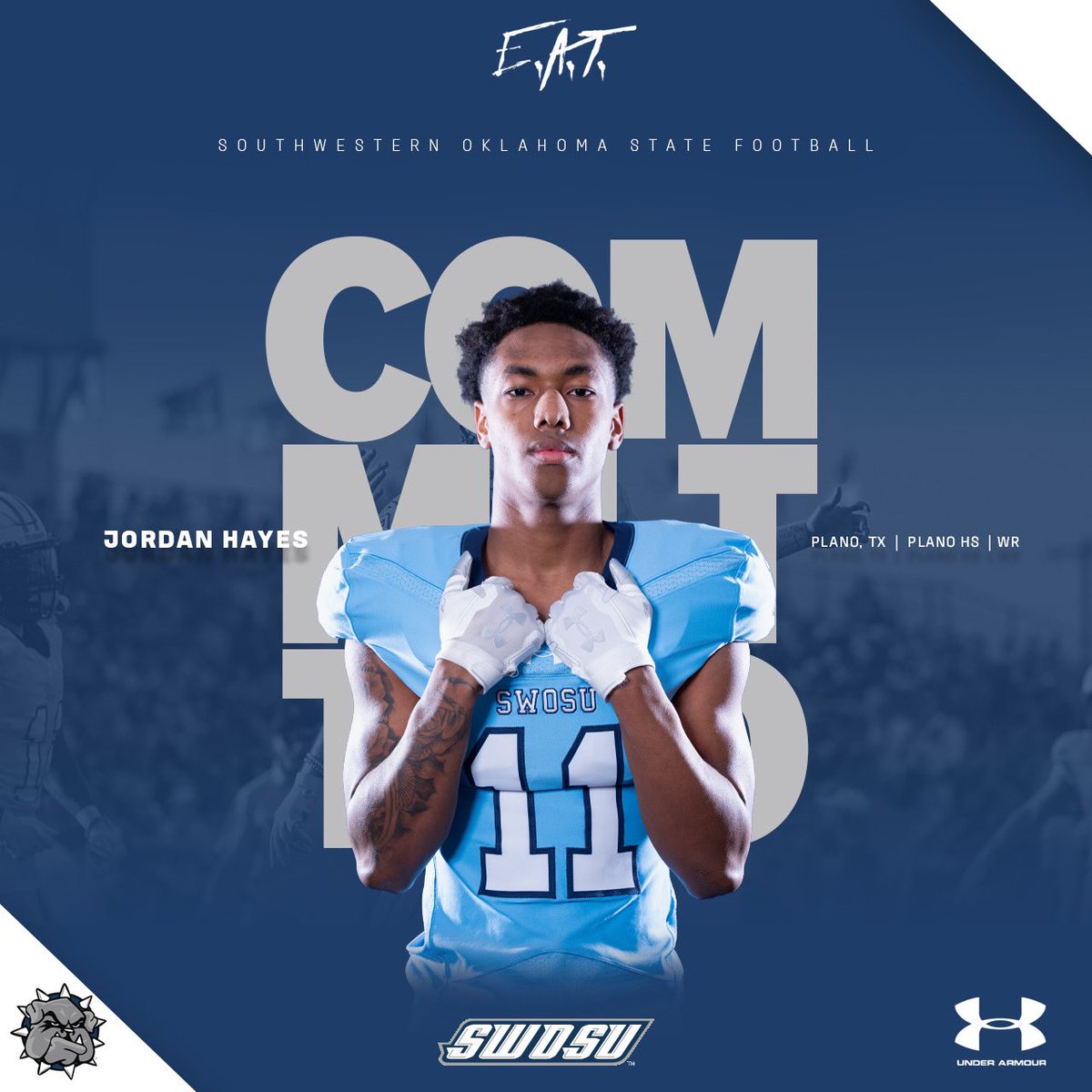<a href="/AGTG/">AT</a> Thanks to everyone that has helped me through this journey After great consideration I would like to announce that I will be extending my academic and football career at THE
Southwestern Oklahoma State University@coachrice4@2Fit_KP <a href="/coachjayearle/">Coach Jay</a> <a href="/PlanoFootball/">Plano Football</a>