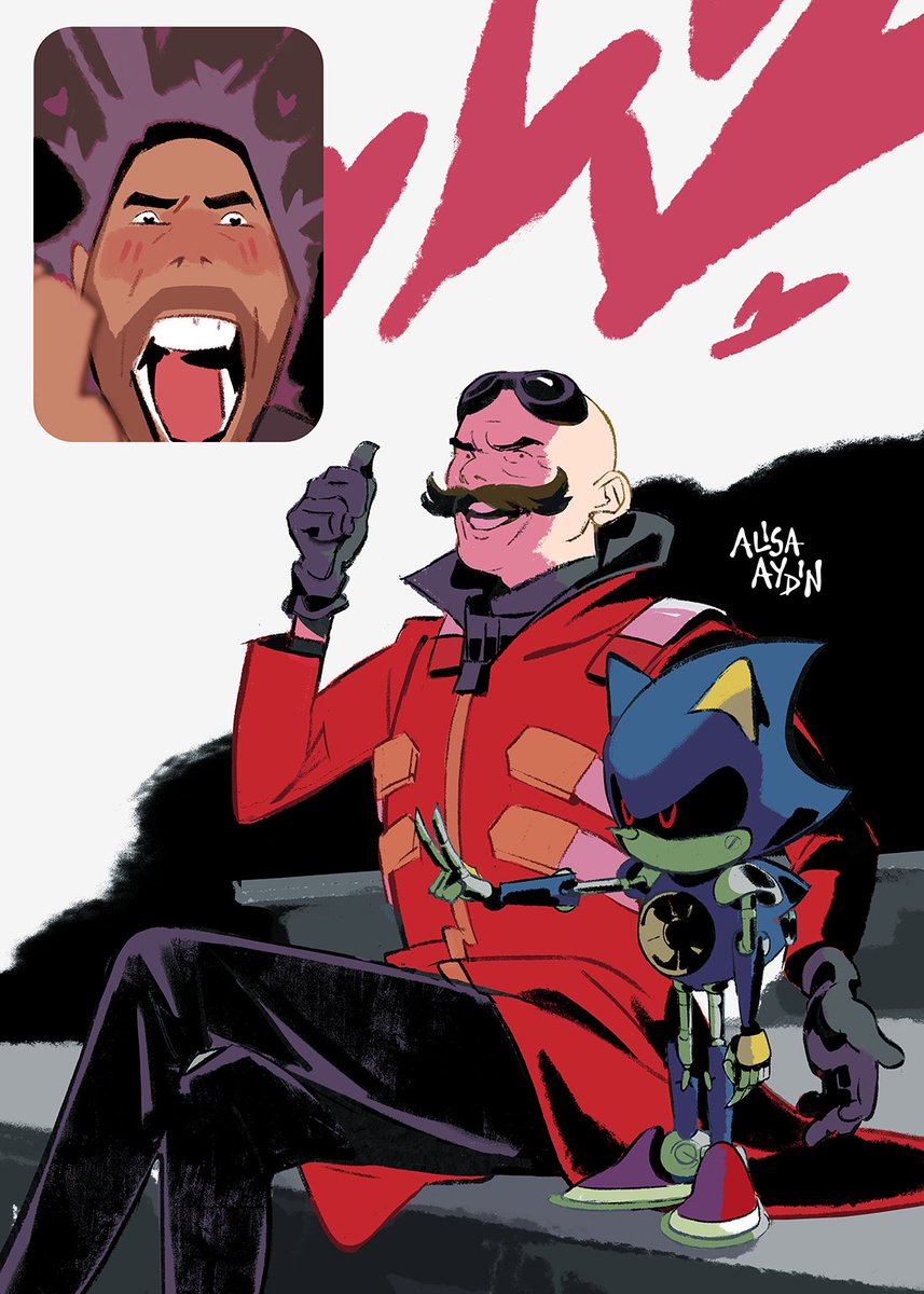 Alisa_Aydin's tweet image. Eggman fans living vicariously through Agent Stone #stobotnik