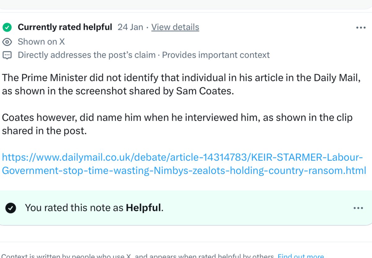 BraidseaQuine's tweet photo. @HfitzHazel @dereksboys @SamCoatesSky ๐
Either him or @BethRigby.
No,Coates is to busy being community noted for lying.
#SackCoates https://t.co/I4NpRgFLju