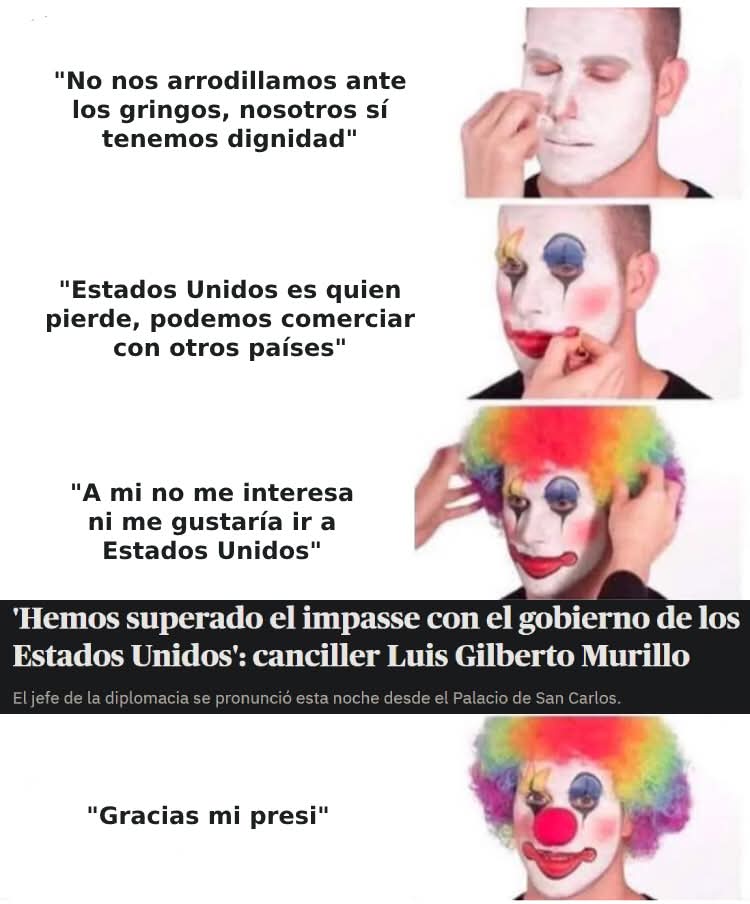 EurekaReaper's tweet photo. @JLabrante @MichelRules Hahaha por leo menos lea los comunicados oficiales con eso no hace el ridículo como por ejemplo la respuesta oficial de la casa blanca.. o porque cree que su petrico no está sacando pecho porque tiene las manos ocupadas con los gringos complaciendolos.. su petrico se arrodillo https://t.co/RY56LBWeDw