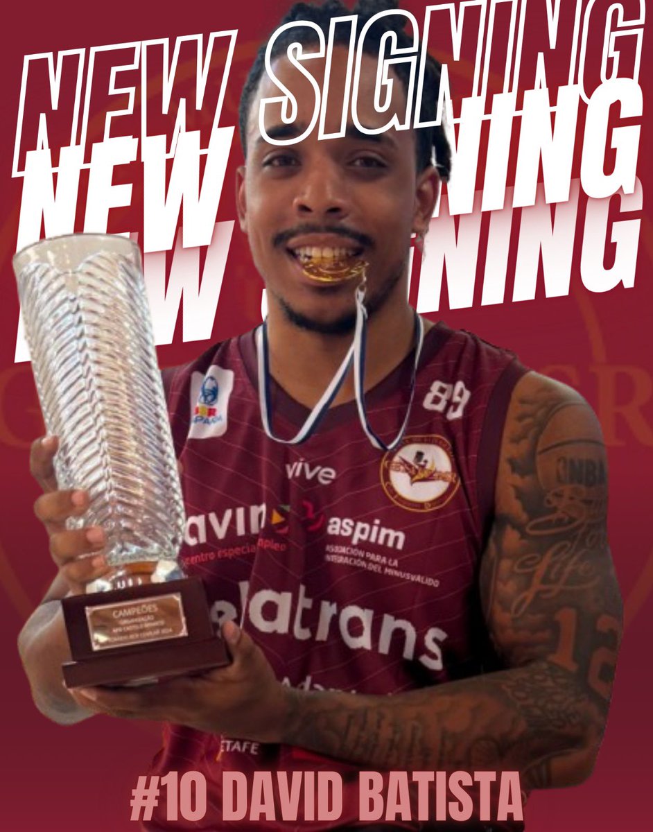 ¡¡¡FICHAJE!!! 🤝🏼

El jugador David Batista ficha por el Rehatrans Getafe BSR para lo que resta de temporada 👏🏻

Es un jugador clase 3,5 de nacionalidad española que llega procedente del Surrey 89ers inglés 👍🏻

¡Bienvenido a <a href="/BsrEspana/">BSREspaña</a> crack! 🏀❤️