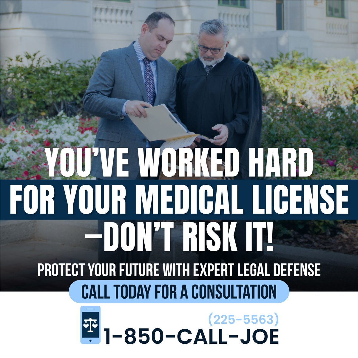 850calljoe's tweet photo. If you’re a physician, nurse or dentist, we specialize in defense strategies tailored specifically for your profession and licensing board. 📱 Protect your career! Send us a DM or call 850-225-5563 to schedule your consultation. Your license deserves the best defense! #850CallJoe https://t.co/IGu5InITvO