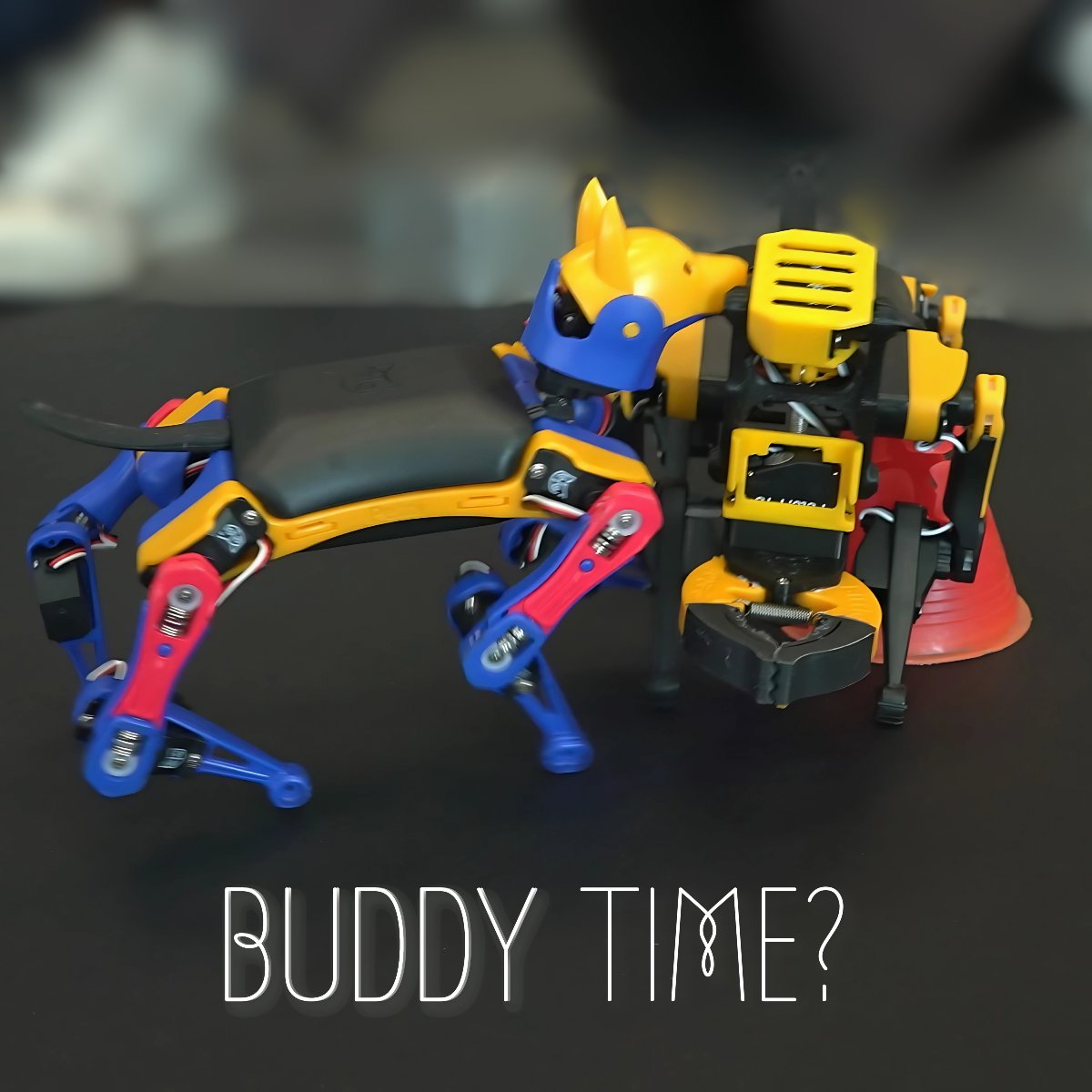 🤖🐾 Psst... sharing some secret robotics moves! What do you think they’re plotting? 🤫✨ 

#Petoi #Bittle #STEMfun #Robotics #robotdog #robotarm #roboticscompetition