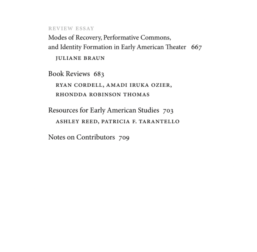 Early_Am_Lit's tweet image. Early American Literature Issue 59.3 is now available digitally and in print. Keep swiping to learn more!